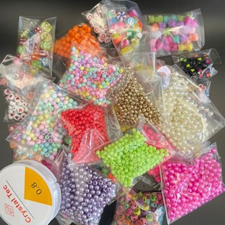 Kit de miçangas coloridas divertidas 1150 peças contas para pulseiras colares artesanato + fio de silicone em Oferta na Shopee