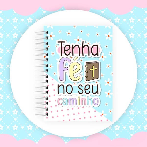 Planner 2026 Tenha Fé no Seu Caminho Datada ou Permanente