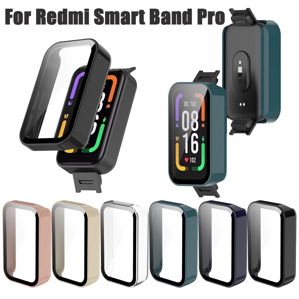 Capa Case De Vidro Protetora Para Redmi smart Band Pro - M2101B1 Temperado Antiqueda