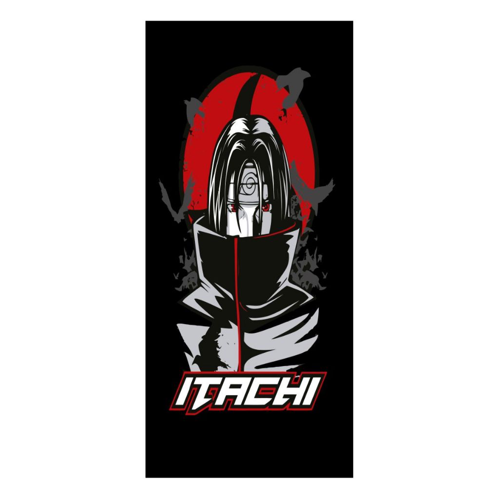 kit 2 Adesivos Coluna De Carro 3d Divertido Sticker modelo 2025 laminado desenho ANIME NARUTO ITACHI