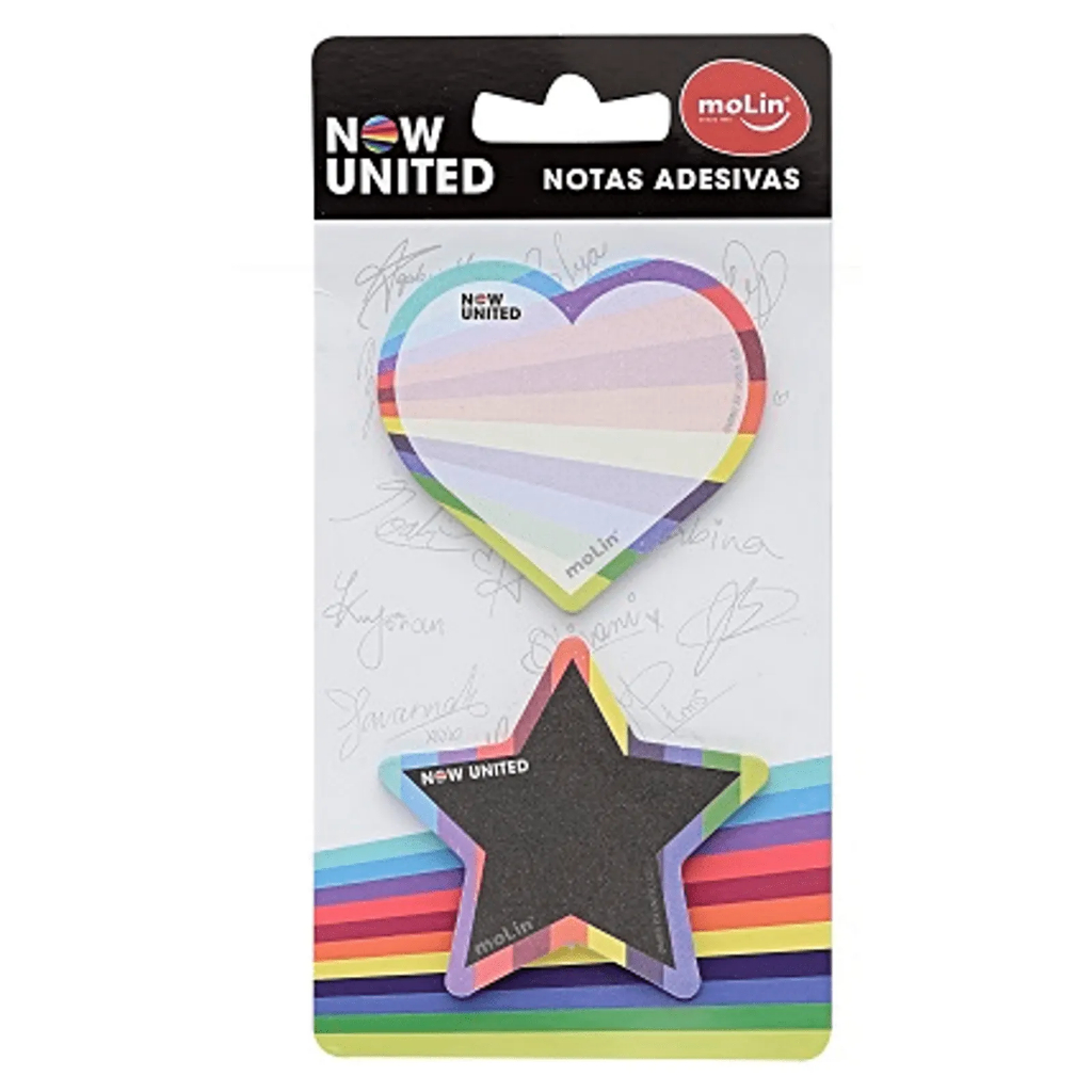 Notas Adesivas Now United - 2 blocos - Molin