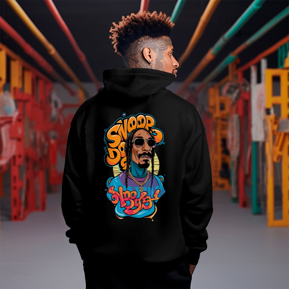 Moletom Blusa Streetwear Snoop Dogg Estampa Oversized REF 2301 Home Custom
