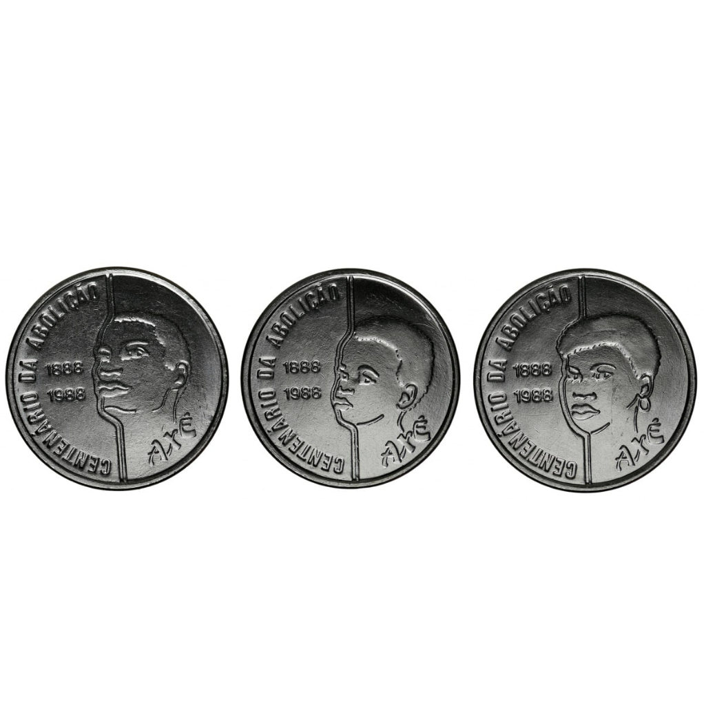 Moedas do Brasil - Série Axé - 3 Moedas - Abolição