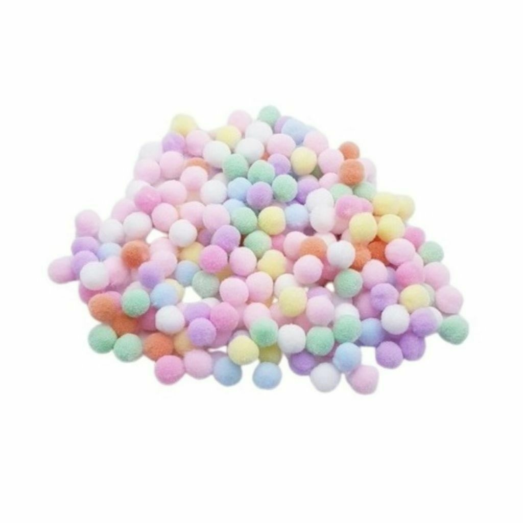 POMPOM SINTETICO 8MM CANDY - 190PC