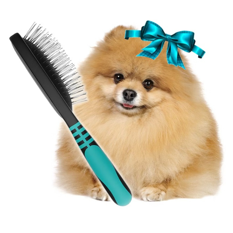 Escova De Pinos Sem Bolinhas Spitz Alemão Lulu Pomerania Pente Profissional Cães Cachorro Propetz em Oferta na Shopee