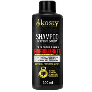 shampoo anabolizante crescimento e nutrição e kosty 300ml