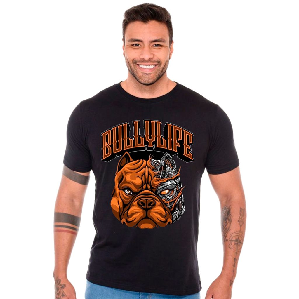 Camisa Tshirt Pit Bull Adulto e Infantil blusa Unissex 100% ALGODÃO