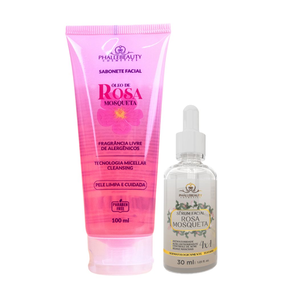 Sabonete Rosa Mosqueta + Óleo Rosa Mosqueta PhálleBeauty em Oferta na Shopee