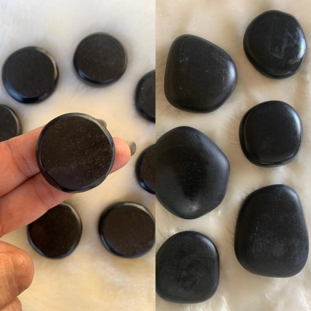 Kit 6 Pedras Quentes Vulcânicas + Kit Podal em Oferta na Shopee