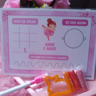 10 Lembrancinhas quadro infantil jogos de interação educativo Personalizado. em Oferta na Shopee