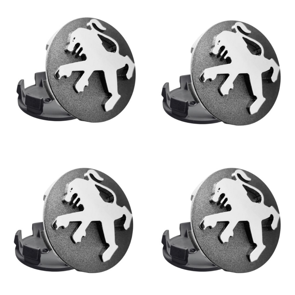 Jogo Calota Calotinha Central Miolo Tampa Roda Peugeot 60MM em Oferta na Shopee