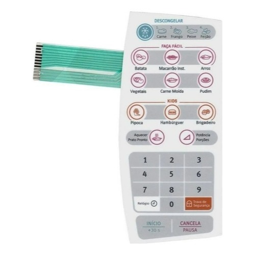 Membrana Teclado Microondas Electrolux Mef 30
