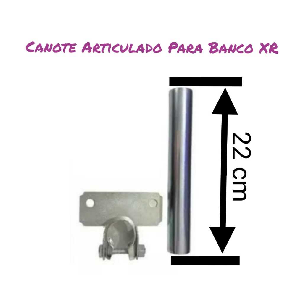 Kit canote móvel articulado para banco de mobilete XR