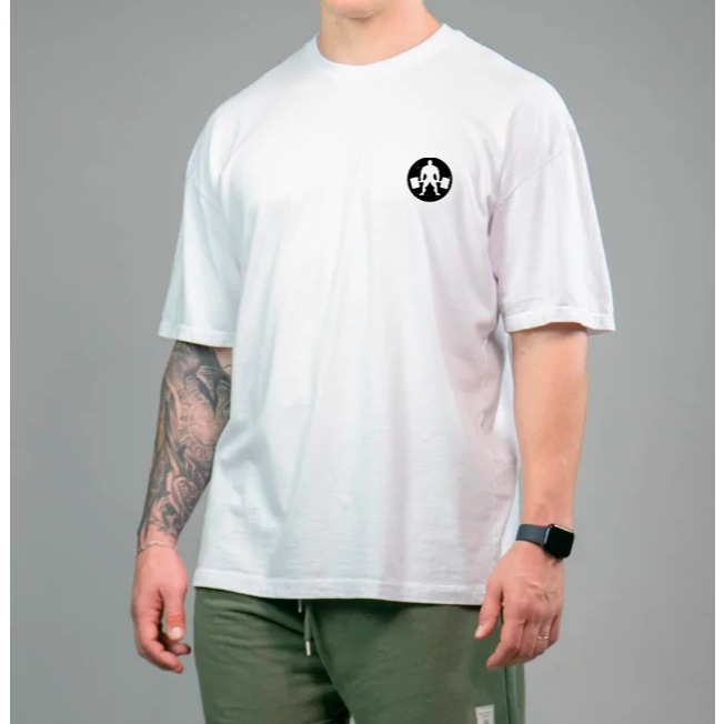 Camiseta Oversized Masculina Musculação Academia Treino Bodybuilder Streetwear
