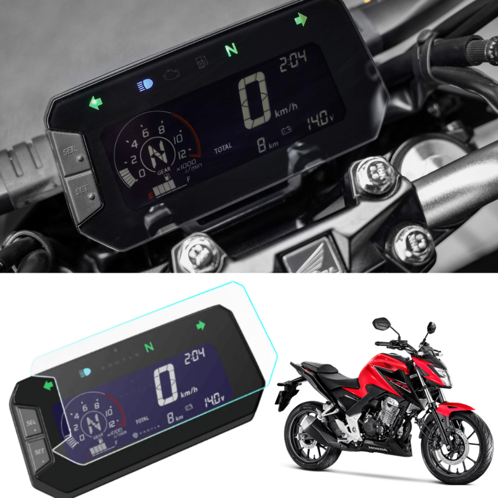 Película Protetora de Painel Honda CB 300F Twister Anti Risco 9h Proteção CB300 f CB-300