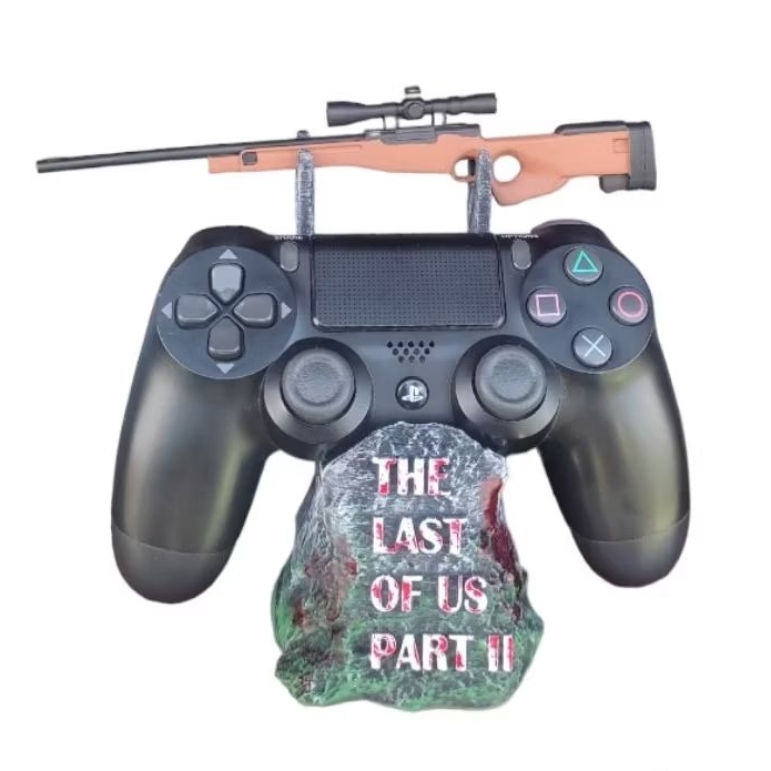 Suporte para Controle PS2, PS3, PS4, Xbox e Pc The last of US Parte 2 Rifle