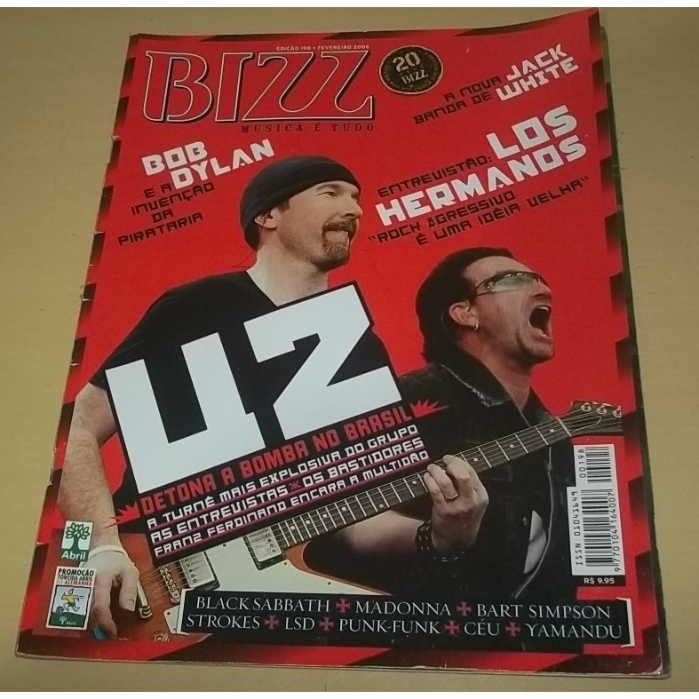 Revista Bizz Música é Tudo, Edição 198, Fevereiro 2006, Bob Dylan