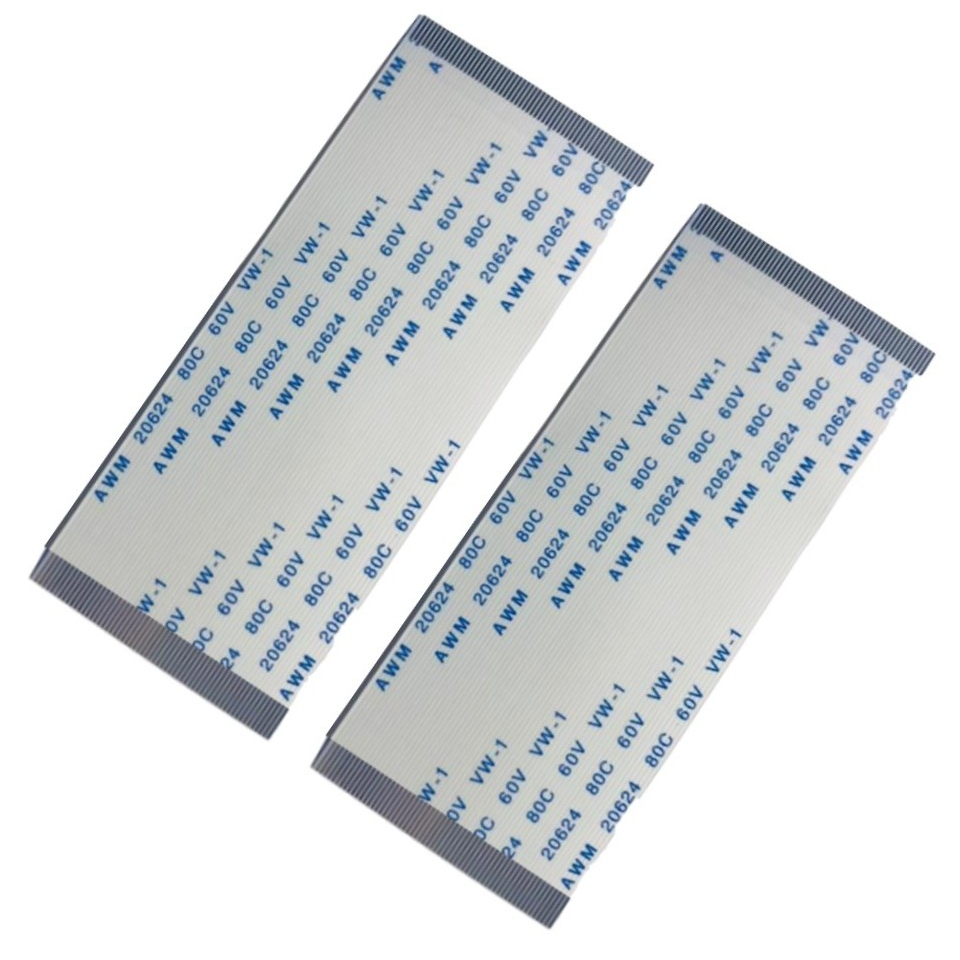 2 Cabos Flat 60 Vias X 7cm Compatível Para Tcon Tv 39la6200