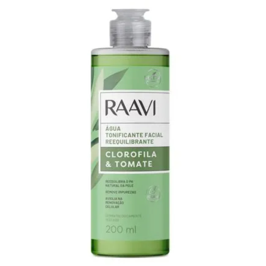 Água Tonificante Reequilibrante Clorofila & Tomate 200 Ml
