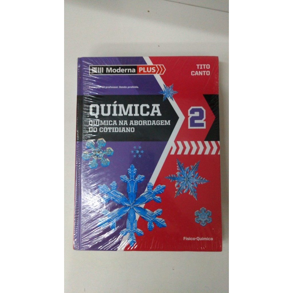 Livro Moderna Plus Química 2 Tito Canto 12598