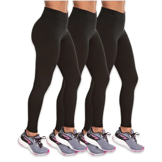 Kit 3 Calças Legging Femininas Academia Premium Treino em Oferta na Shopee
