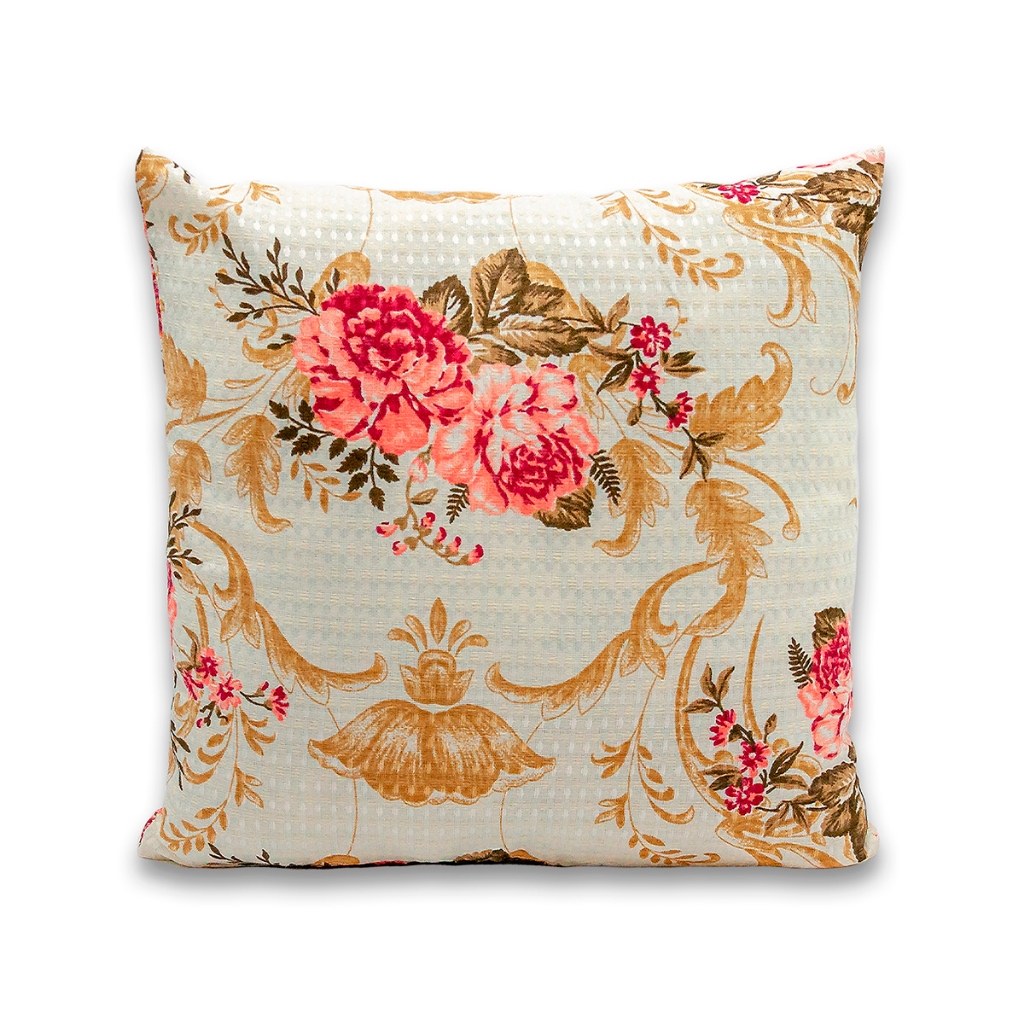 Capa de Almofada Avulsa Piquet Favinho 40x40 C/Zíper Estampada Decorativa Para Quarto Sala Sofá Cama