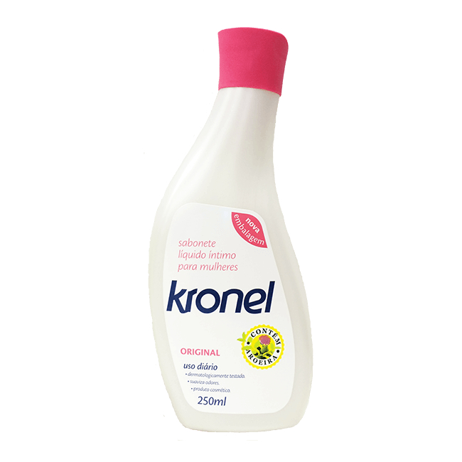 Kronel Sabonete Líquido Íntimo 250ml Para Viagem sabonete intimo para viagem