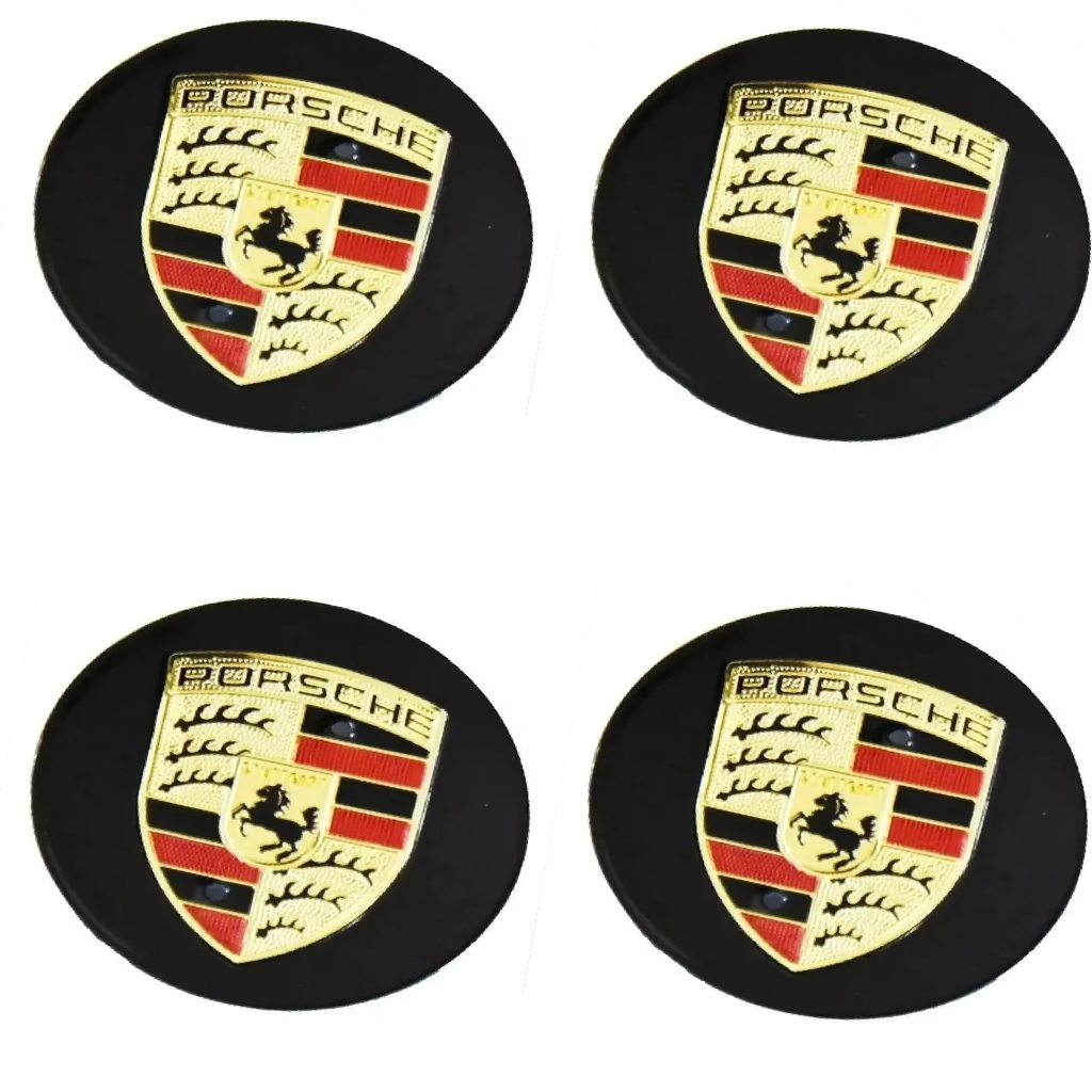 4 Calotinha Roda Porsche 65mm Cayenne Cayman Boxster Preta shopee sp brasil