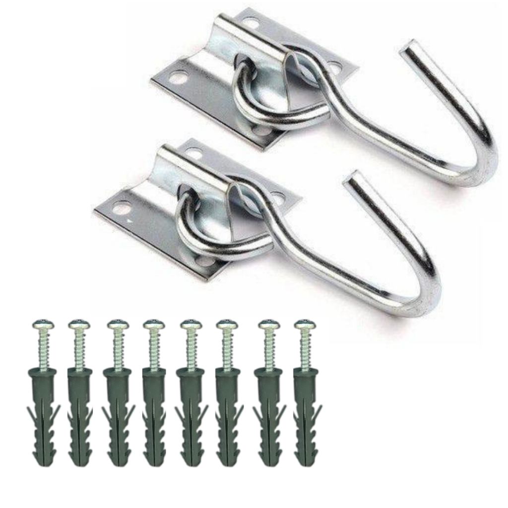 Kit Ganchos - Suporte para Redes de Descanso - Rede Cadeira e Saco De Pancada