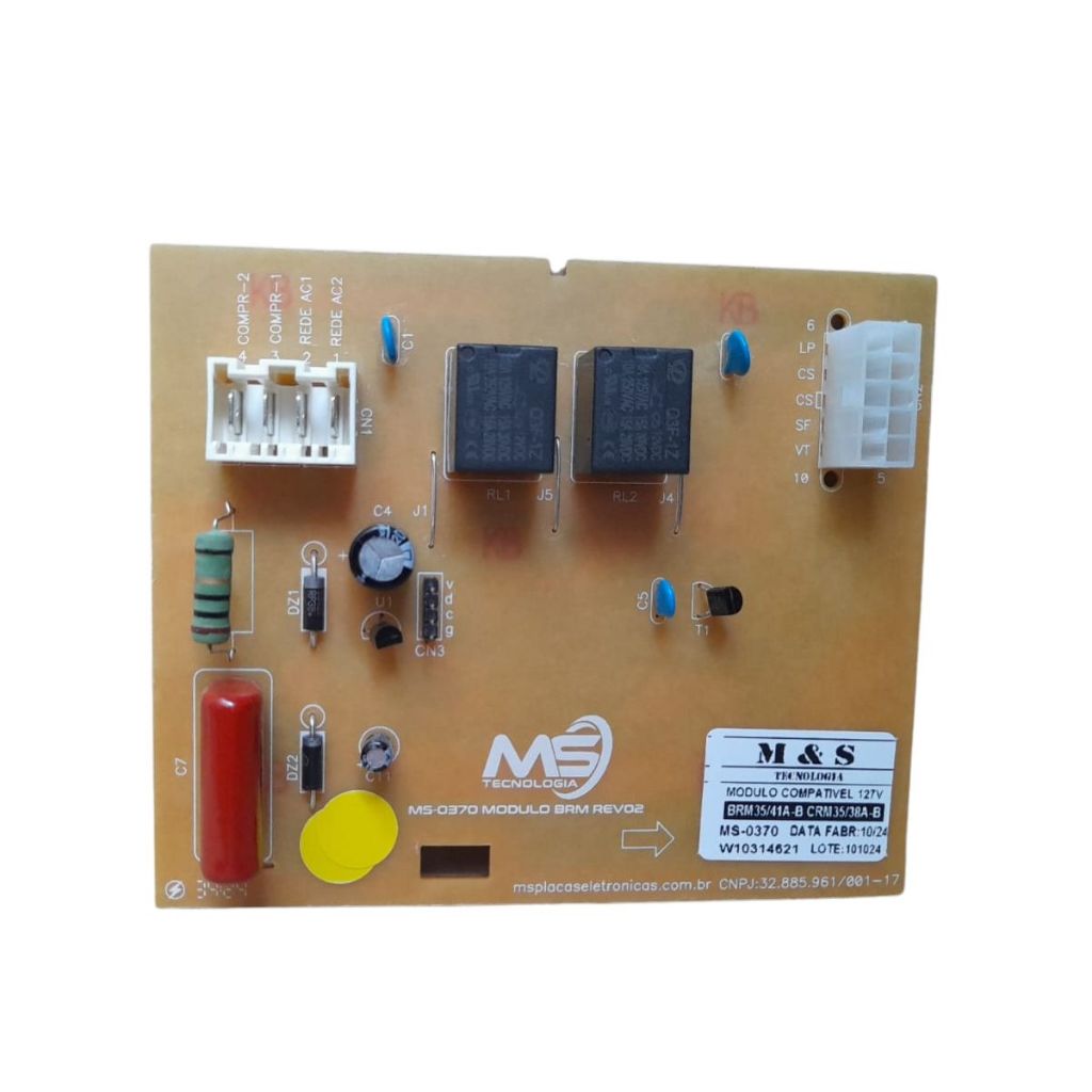 Modulo Compatível Geladeira Brastemp Brm35/41 Crm35 W10314621