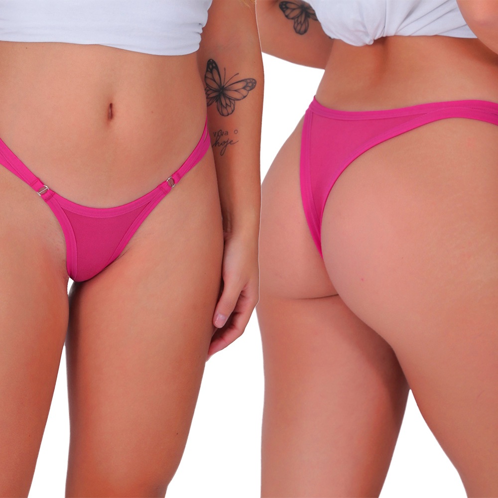 Detalhes do Kit 10 Calcinhas Tanga Fio Dental Sue Lingerie Sexy Moda ìntima