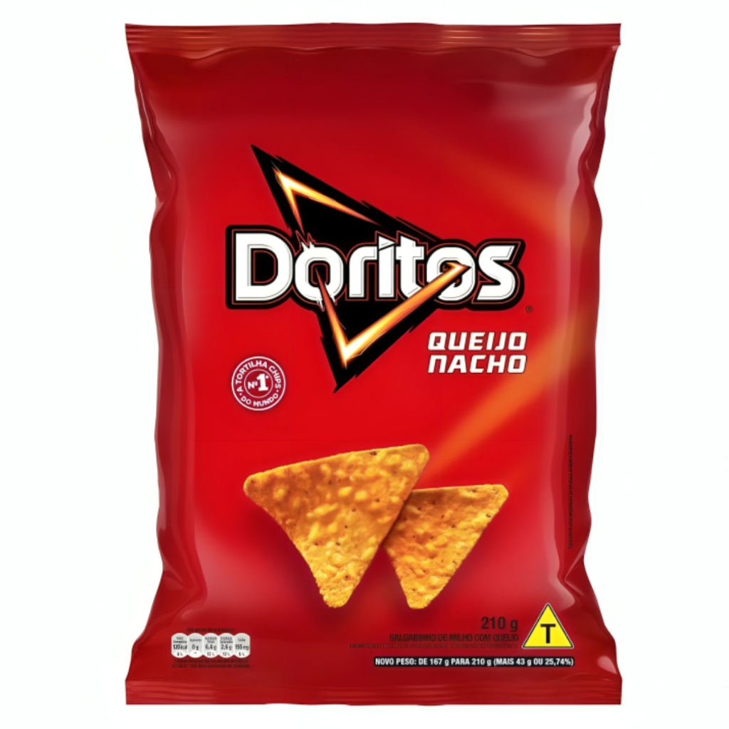 Salgadinho Doritos Queijo Nacho 210g Elma Chips em Oferta na Shopee