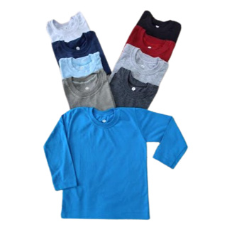 Camisa infantil masculina Manga comprida  kit 3 peças em Oferta na Shopee