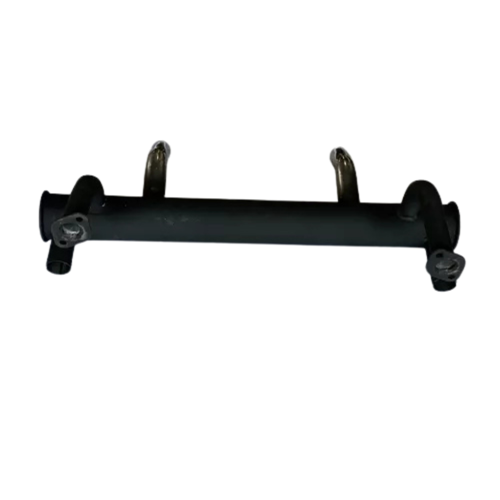 Silencioso Abafador Fusca 1300/1500/1600 Modelo Tubular Com Ponteira Cromada Pintura Preta
