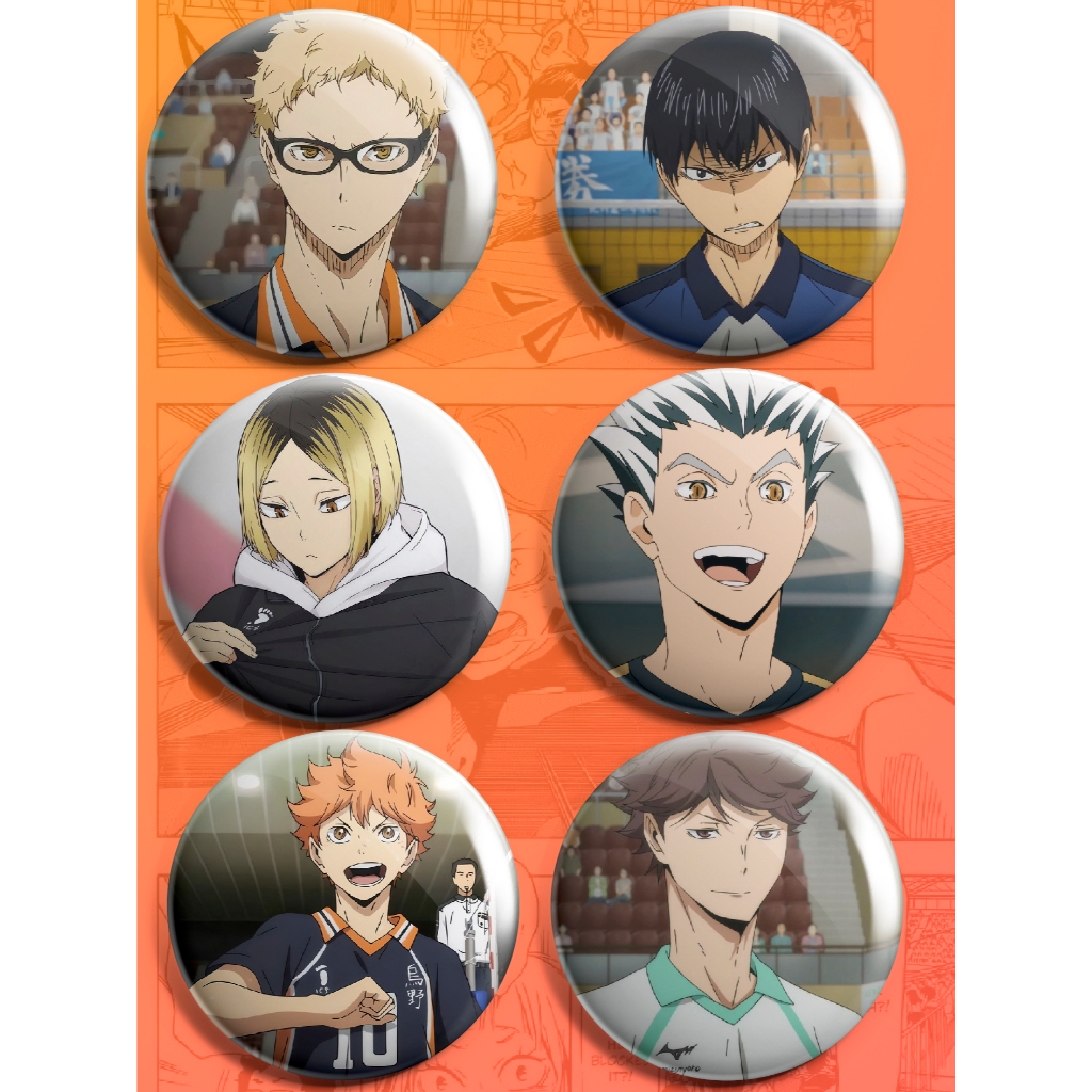 Bottons Broche Anime Haikyuu em Oferta na Shopee