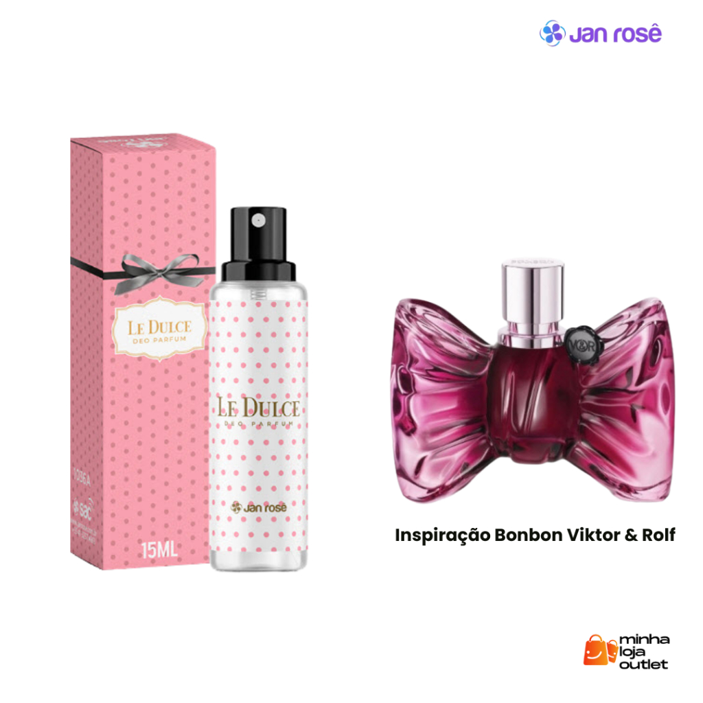 Deo Parfum Le Dulce Jan Rose  - 15 Ml