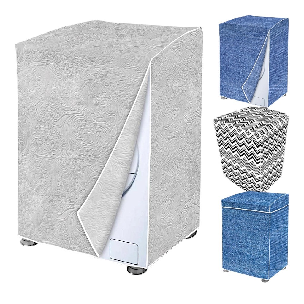 Capa de maquina de lavar 10kg ,9kg, 8kg GG Proteção Impermeavel Flanelada Cinza Electrolux Brastemp