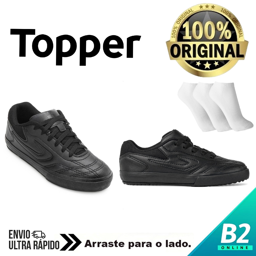 Tênis Topper Dominator 3 Jr + 3 Pares de Meias 100% Original Com Nota Fiscal e Garantia em Oferta na Shopee