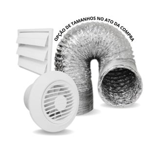 Exaustor Sicflux Arkit 11 com Kit Bivolt Silencioso Banheiro Lavabo Closet 110V 127V 220V em Oferta na Shopee