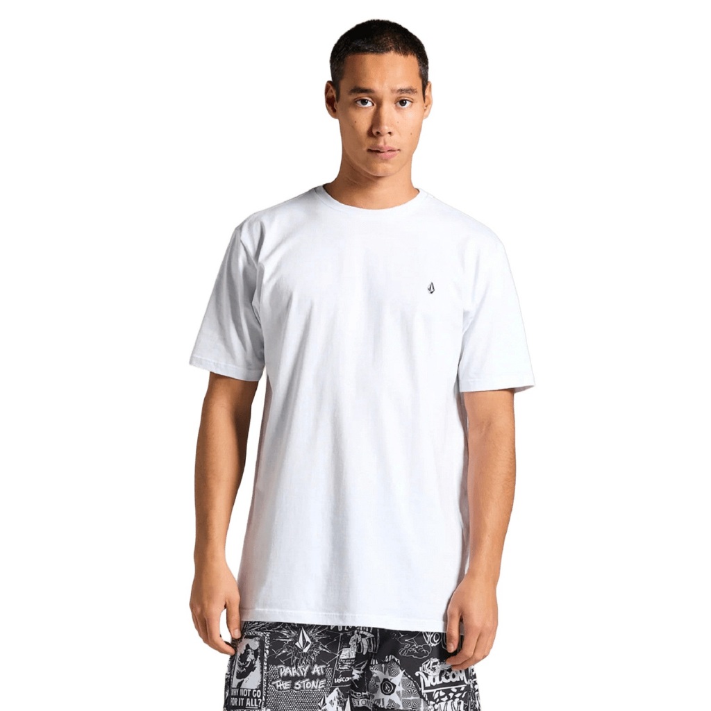Camiseta Volcom Silk Stone Blanks Branca - Hot Pipehead