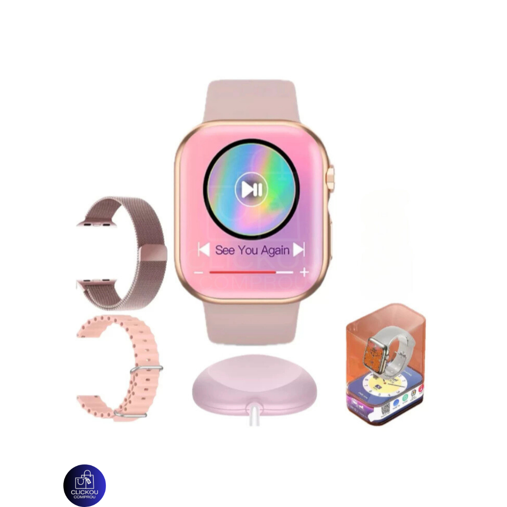 Relógio Smartwatch X Mini Serie 10 38mm Amoled 2 Pulseiras - Lançamento 2024 A prova D'agua em Oferta na Shopee