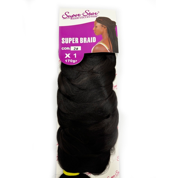 Cabelo Super Jumbo Jumbão Box Braids Super Star 170gr/1pct
