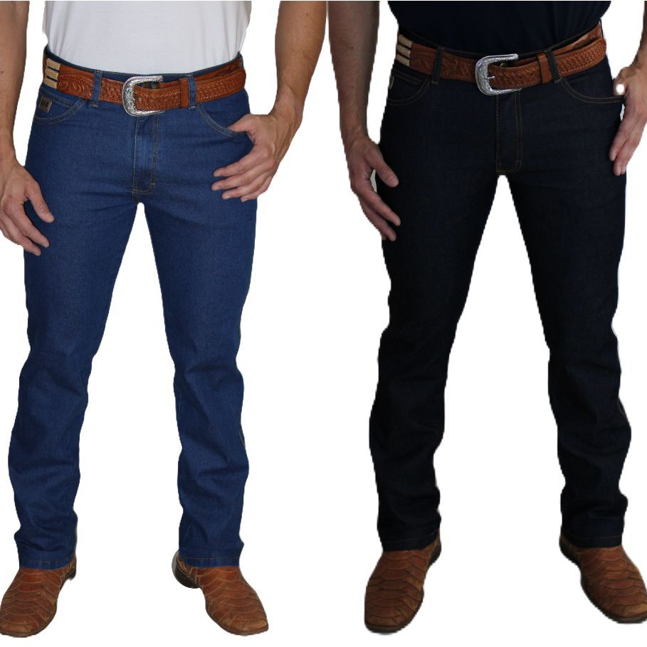Calça Country Masculina Montaria Rodeio Stone e Amaciada Western