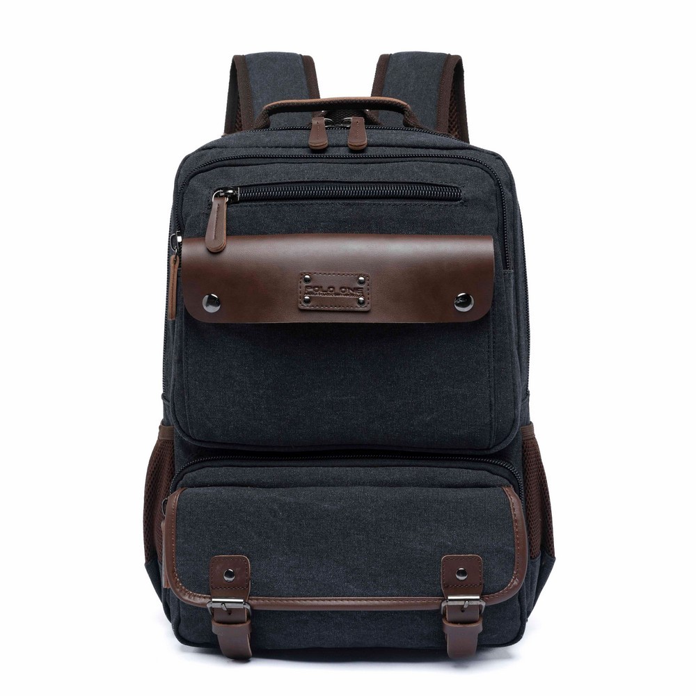 Mochila Bolsa Lona Polo One Executiva Trabalho Faculdade Viagem Resistente Espaçosa - Men Bags