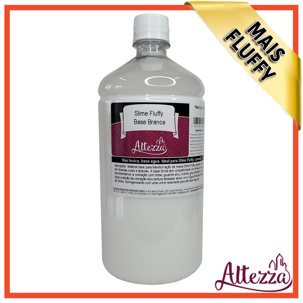 Base Slime Fluffy 1kg Cola Branca para Slime em Oferta na Shopee