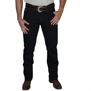 Calça Country Masculina Jeans Preta Rodeio Western com Elastano Premium em Oferta na Shopee