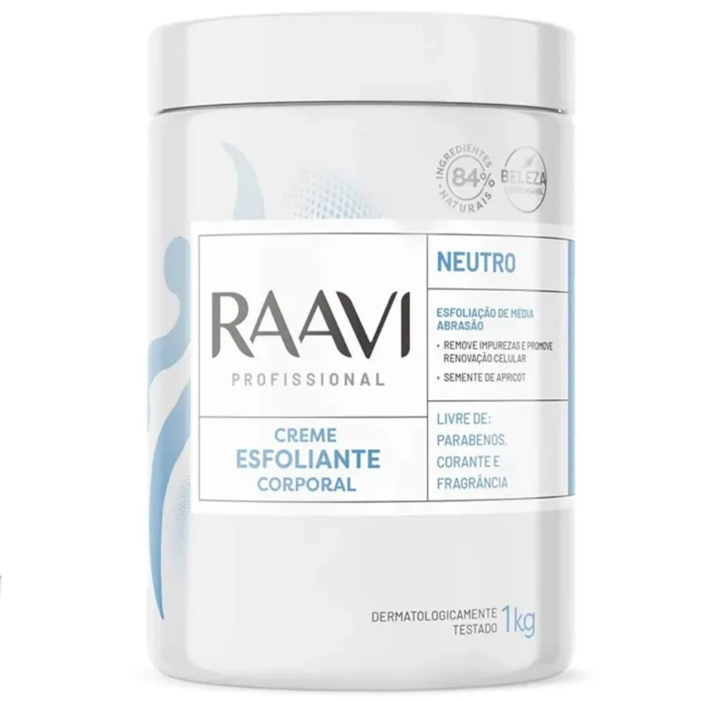 Creme Esfoliante Corporal Neutro 1kg Raavi