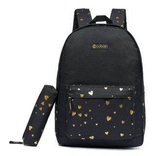 Kit Mochila Feminina Masculina Escolar Trabalho Casual Resistente em Oferta na Shopee