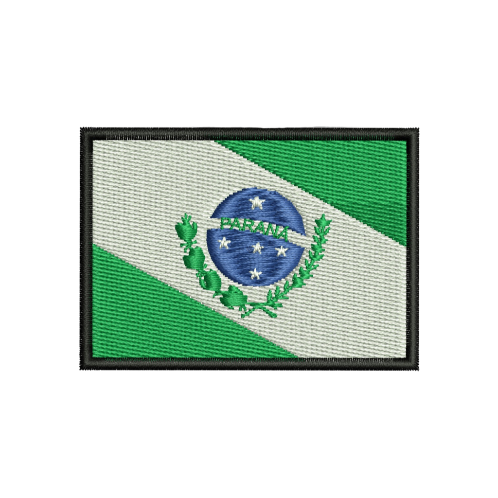 Patch Bordado Fecho de Contato - Bandeira Paraná
