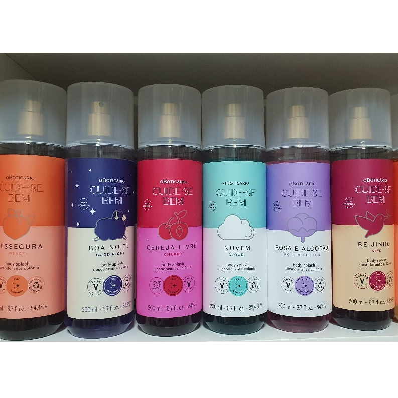 Body Splash Desodorante Colônia Cuide-se Bem, O Boticário, 200ml